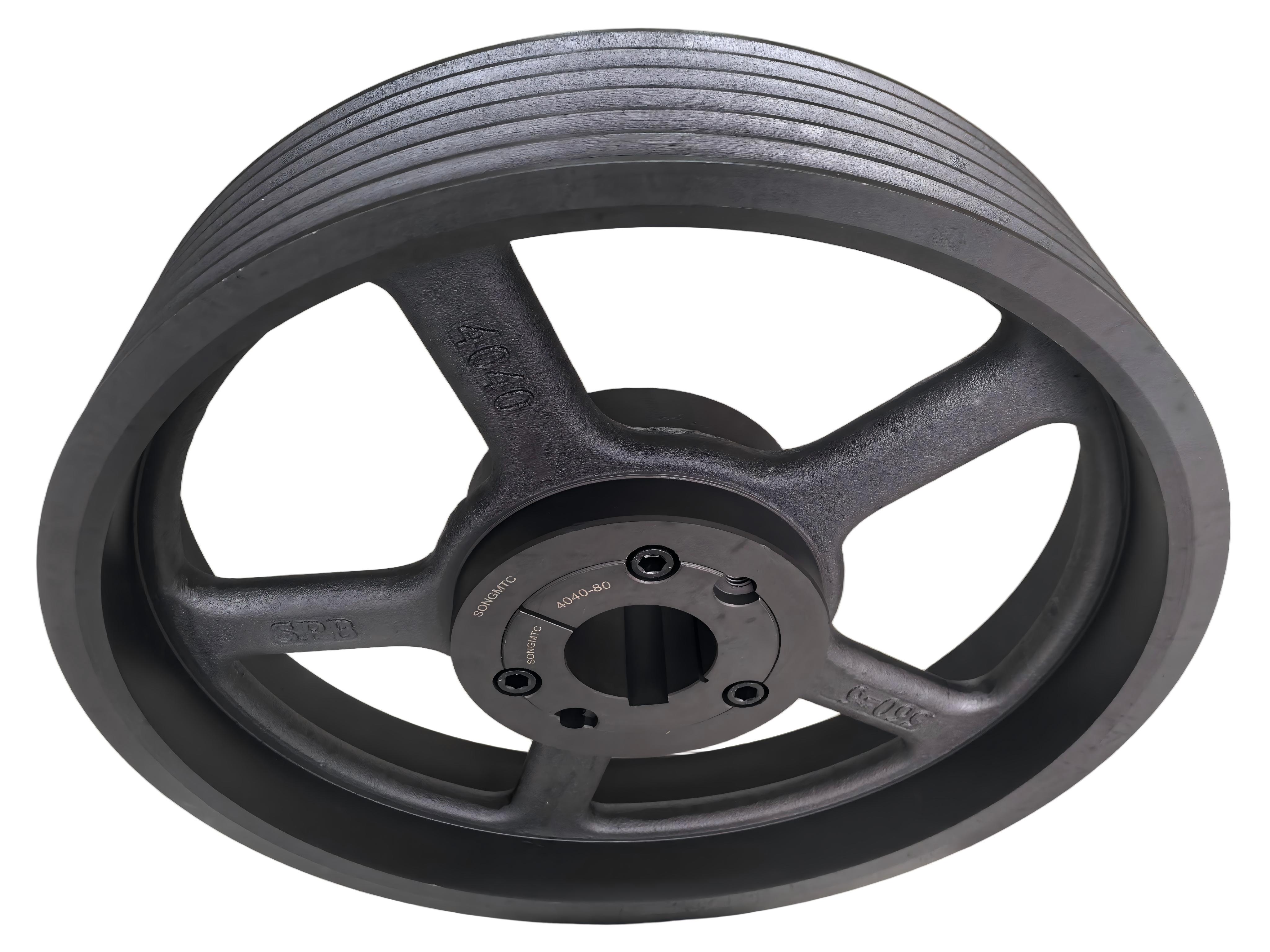 电机皮带轮SPB560-06-4040-80TB锥套式皮带轮MOTOR PULLEY实拍照片